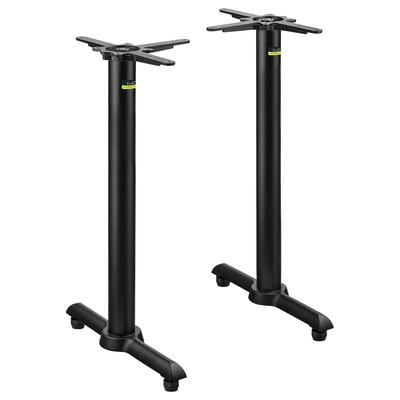 Flat Tech CT2089 34 3/4"H Counter Height Table Base for 33" x 77" Table Tops, Cast Iron, Black
