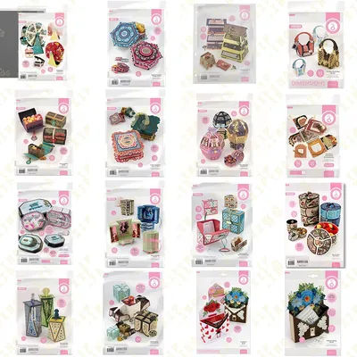 New Tall & Tiny Trinity Foliage Gift Box Metal Cutting Die Scrapbook Embossed Paper Card Album Craft Template Cut Die Stencils