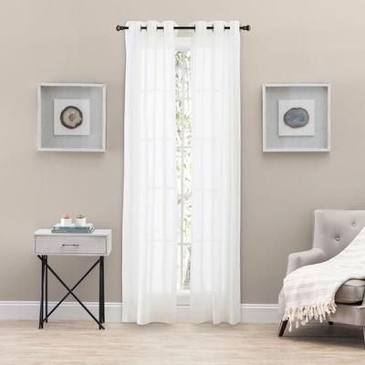 Tranquilty Curtain Grommet Panel Pair by Ellis Curtains in Natural