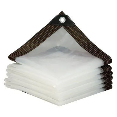 Bâche transparente 1x1 2*3 4 5 6 3x3 4*4m, bâche de jardin transparente en Pe, couverture imperméable pour plantes, Patio, balcon à rayons Uv