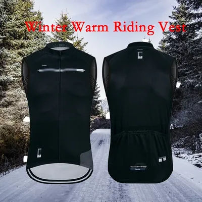 RAUDAX Men's Cycling Vest Road Cycling Warm Tank Top Winter Sleeveless Cycling Jacket Off Road Cycling Prevention Cold Tank Top