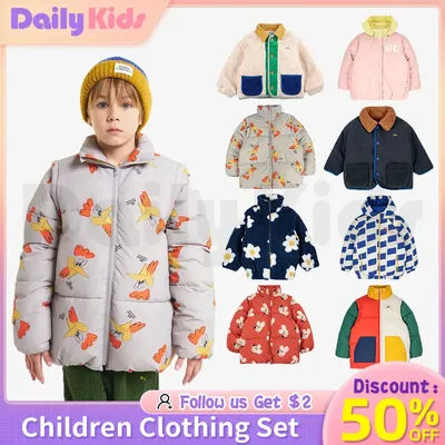 Daily Kids Winter Coat bobo cappotto per bambini Color Block giacca in pelle di pecora capispalla BC