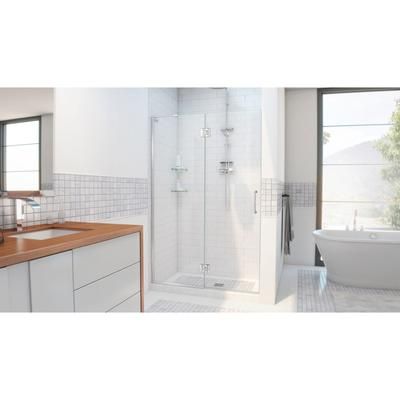 Dreamline DreamLine Unidoor-X 34 inch W x 72 inch H Frameless Hinged Shower Door in Chrome D12872-01