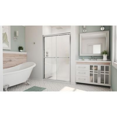 Dreamline DreamLine Duet Plus 44 - 48 inch W x 72 inch H Semi-Frameless Bypass Shower Door in Chrome SHDR-1848720-01