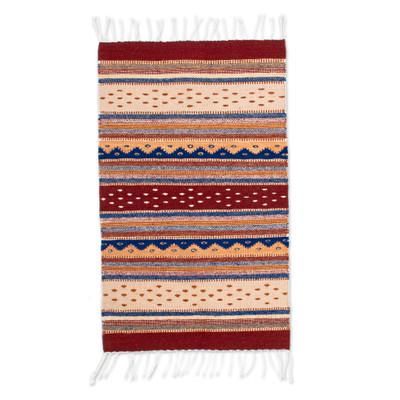 Desert Hills,'Multicolored Wool Area Rug (2x3)'