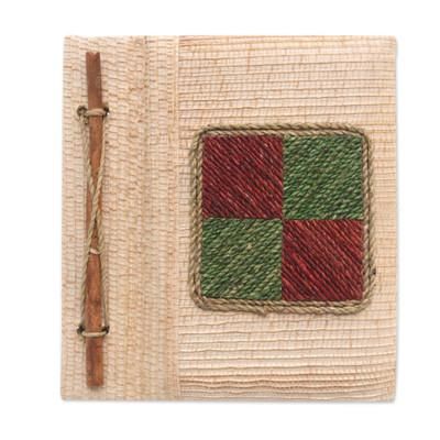 'Eco-Friendly Handcrafted Natural Fiber Journal from Bali'
