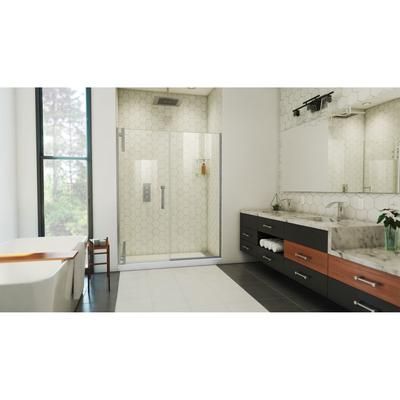 Dreamline DreamLine Ascend 58 - 59 inch W x 72 inch H Frameless Pivot Shower Door in Brushed Nickel SDAD58W720VXX04