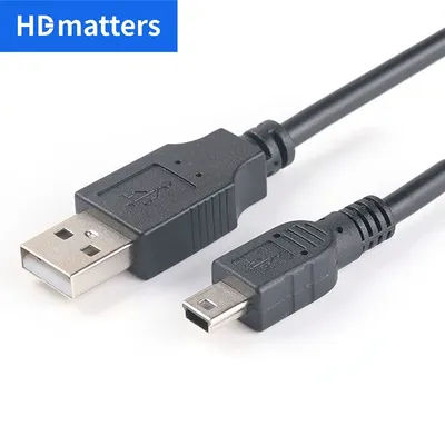 Câble Mini USB court USB 2.0 A mâle vers USB mini-b câble de chargeur de données câble de connecteur Mini USB pour appareil photo MP3 Mp4