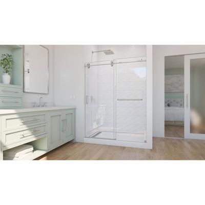 Dreamline DreamLine Enigma-CXO 56 - 60 inch W x 76 inch H Frameless Sliding Shower Door with Towel Bar SD6160W760VTX07