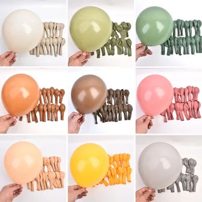 100 pièces 5/10 pouces avocat vert café marron crème Beige ballon ballons de mariage mariée bébé douche anniversaire mat Air hélium