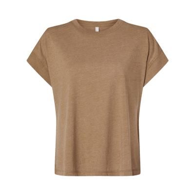 LAT L3502 Women's Relaxed Vintage Wash T-Shirt in Coyote Brown size Medium | Cotton/Polyester Blend 3502