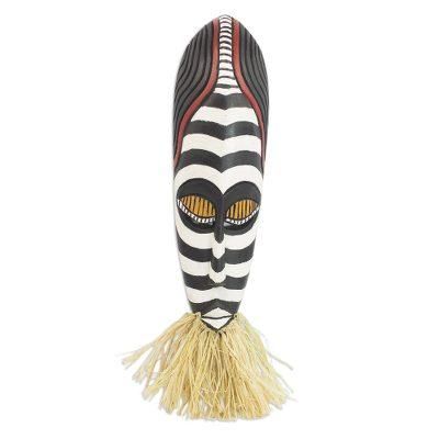 Adaoma,'Hand Carved Sese Wood Adaoma Good Lady Mask from Ghana'