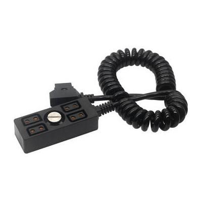 DigitalFoto Solution Limited 1-to-4 D-Tap Splitter with 1/4"-20 Screw (Coiled, 13-23.6") AR56C