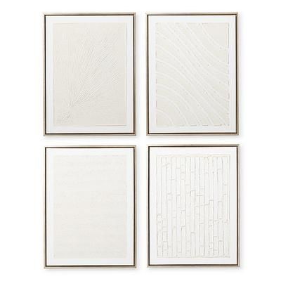 Textural Compositions in White - Print I - Frontgate