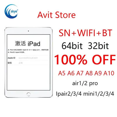 SN numero di serie per IPad Mini 1 2 3 IPad Air 1 2 IPad Pro 2017 2018 2019 WiFi Bluetooth indirizzo