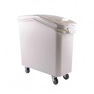 Thunder Group PLIB021C Ingredient Bin - 21 Gallon Capacity, Clear Lid/White Base