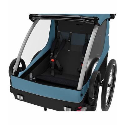 Thule Courier Bicycle Trailer + Pet Kit Bundle - Aegean Blue
