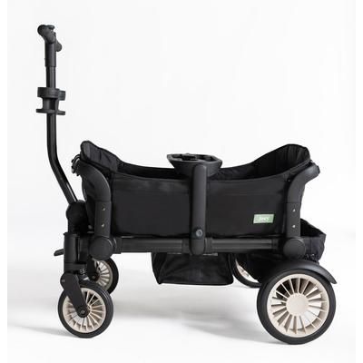 Joey (2 Seater) Stroller Wagon with 1 Canopy - Black