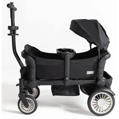 Joey (2 Seater) Stroller Wagon with 1 Canopy - Black