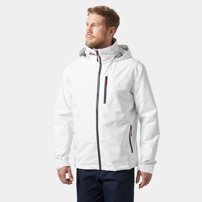 Helly Hansen Men’s Crew Hooded Midlayer Sailing Jacket 2.0 White 4XL