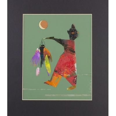 Fishing,'Collage Fine Art Fishing Scene'