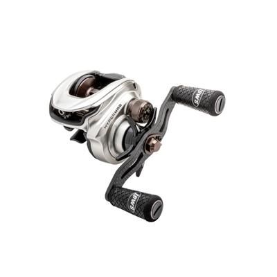 Team Lew's HyperMag Baitcast Reel 10+1 Double Shielded Bearings 8.3-1 Ratio 1-PC Magnesium Frame Carbon Fiber Drag LH Retrieve Silver TLH1XHLG2