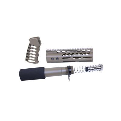 Guntec USA AR .308 Pistol Furniture Set Cerakoke Flat Dark Earth AR-PISTOL-SET-MLK-308-F