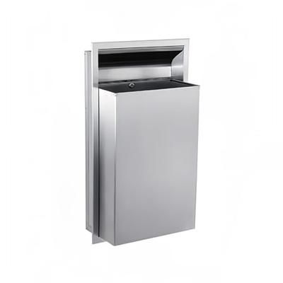 Bobrick WR-6-18 18 gallon Recessed Bathroom Trash, Stainless Steel