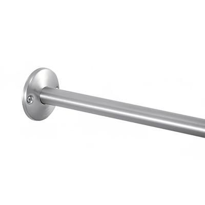 Bobrick SR100CX60 60" Shower Rod w/ 1" Diameter Tubing - Stainless Steel, Satin Finish, 1-in. Diameter, Concealed Flange, Silver