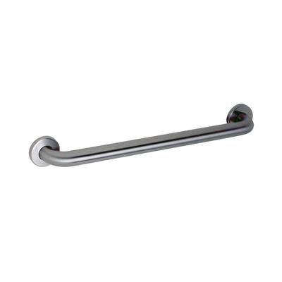 Gamco 125SX48T 48" Non Slip Straight Grab Bar w/ 1 1/4" Diameter Tubing, Satin Finish 304 Stainless Steel, Nonslip Grip, Silver