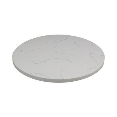 Art Marble Q40154RD 54" Round Quartz Table Top - Indoor/Outdoor, Carrera White