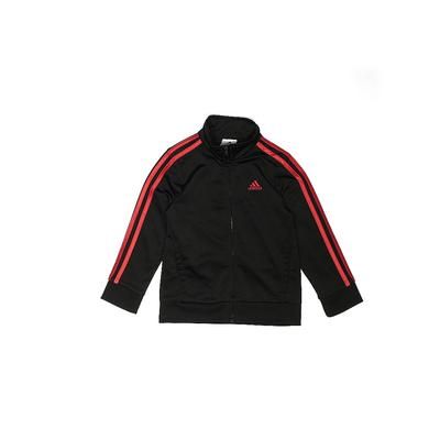 Adidas Track Jacket: Black Jackets & Outerwear - Kids Boy's Size 5