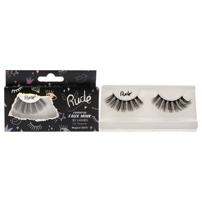 Essential Faux Mink 3D Lashes - Magical by Rude Cosmetics for Women - 1 Pc Pair