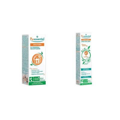 Puressentiel Purificante dell'aria Spray + Oli Essenziali Per Diffusio