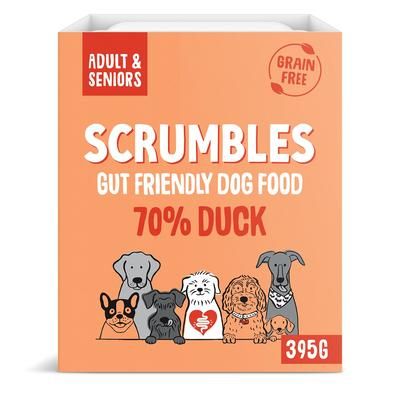 14x395g Duck Grain Free Scrumbles Wet Dog Food