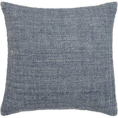 Vania 18" Square Modern Wool Blue Throw Pillow - Boutique Rugs