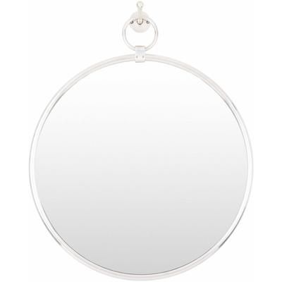 Plougasnou 18"H x 14"W x 1"D Modern Metallic Silver Accent Mirror - Boutique Rugs