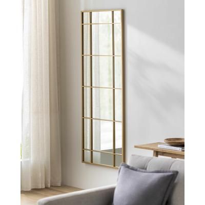 Cersosimo 62"H x 24"W x 1"D Modern Gold Full Length Mirror - Boutique Rugs