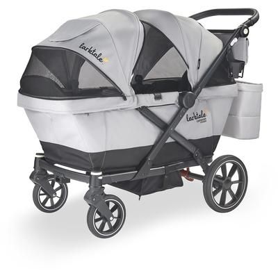 Larktale Caravan Coupe V2 (2 Seater) Stroller Wagon - Gray / Black