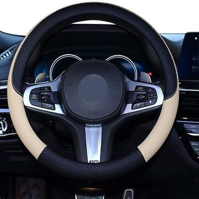 coprivolante per auto in pelle universale antiscivolo da 15 polliciamp;amplificatore; inodore