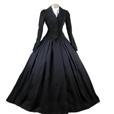 Retrò Vintage Rococò 18° Secolo Vestito Abito da Ballo Canto di Natale Blocco di colori Costume Per donna Reale Mascherata Feste Casual Quotidiano Carnevale di Venezia Adulti Vestito