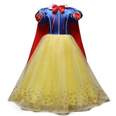 Settimana del libro 2026 Regina delle nevi Fiaba Principessa Vestito Costume da festa Abito da damigella Vacanza Festa in maschera for Ragazze Bambino (1-4 anni) Bambini Natale Giornata universale