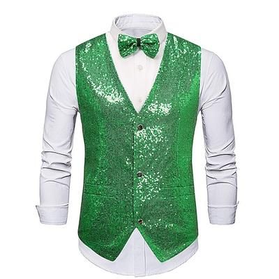 Vintage Anni 1920 Gilet Papillon Il grande Gatsby Gentiluomo Testimoni dello Sposo Slim Fit Costume Per uomo Mascherata Matrimonio Ospite di nozze Festa / Sera Adulti Gilet Fiocco Autunno Inverno