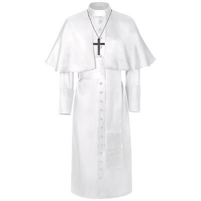 Retrò Vintage Medievale Rinascimento Costume Cosplay Taglie Forti Sacerdoti Tinta unita Costume Per uomo Fantasia Stile Steampunk Performance Feste Mascherata Adulti Body / Tutina Fascia / fiocco
