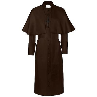 Retrò Vintage Medievale Rinascimento Costume Cosplay Taglie Forti Sacerdoti Tinta unita Costume Per uomo Fantasia Stile Steampunk Performance Feste Mascherata Adulti Body / Tutina Fascia / fiocco