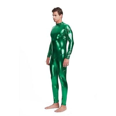 Costume di Carnevale Tuta Intera Tute Zentai Costume Cosplay Body Tinta unita Sesso Costume Sexy Per uomo Costume per Natale Halloween Carnevale Adulti