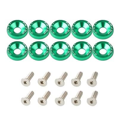10pcs alluminio m6 x 20 modifica styling auto parafango rondella targa bulloni decorazione auto
