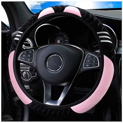 coprivolante per auto in peluche antiscivolo - protezione universale da 15 pollici per una guida confortevole - accessorio di design per piccoli mostri
