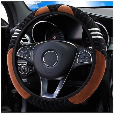 coprivolante per auto in peluche antiscivolo - protezione universale da 15 pollici per una guida confortevole - accessorio di design per piccoli mostri