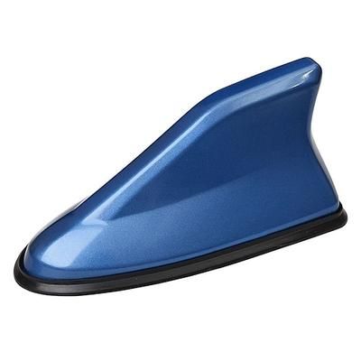 Antenna a pinna di squalo per auto, ricevitore di segnale radio universale impermeabile, antenna da tetto per la maggior parte di auto, SUV e camion, decorazione a pinna di squalo resistente dal design aerodinamico con nastro adesivo robusto